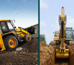 Conheça as principais diferenças entre escavadeira e retroescavadeira
